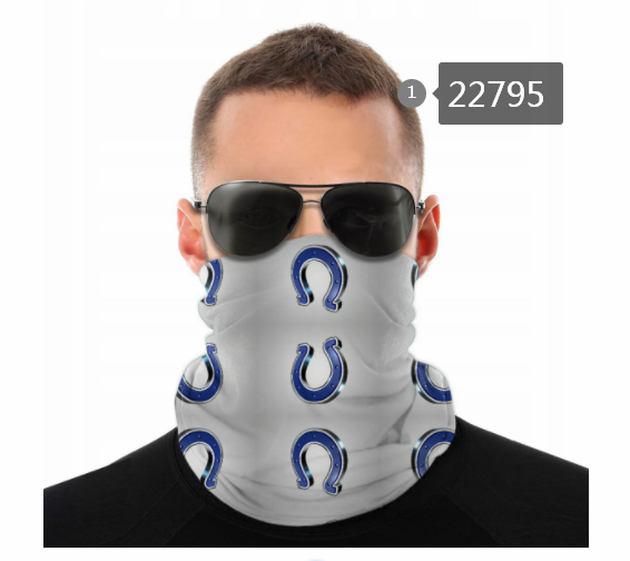 2021 NFL Indianapolis Colts 130 Dust mask with filter->nfl dust mask->Sports Accessory